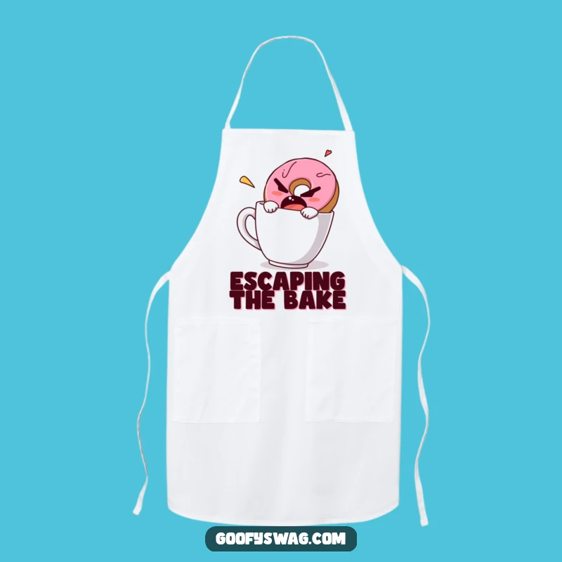 Funny Grumpy Donut Apron - Cook with Attitude and Humor