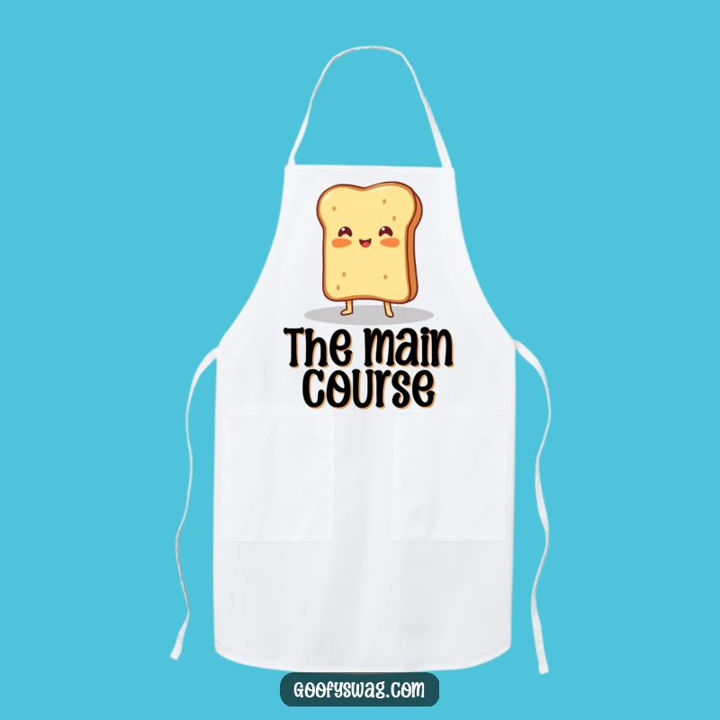 Funny Grilled Cheese Spotlight Apron: Cook with Cheesy Flair!