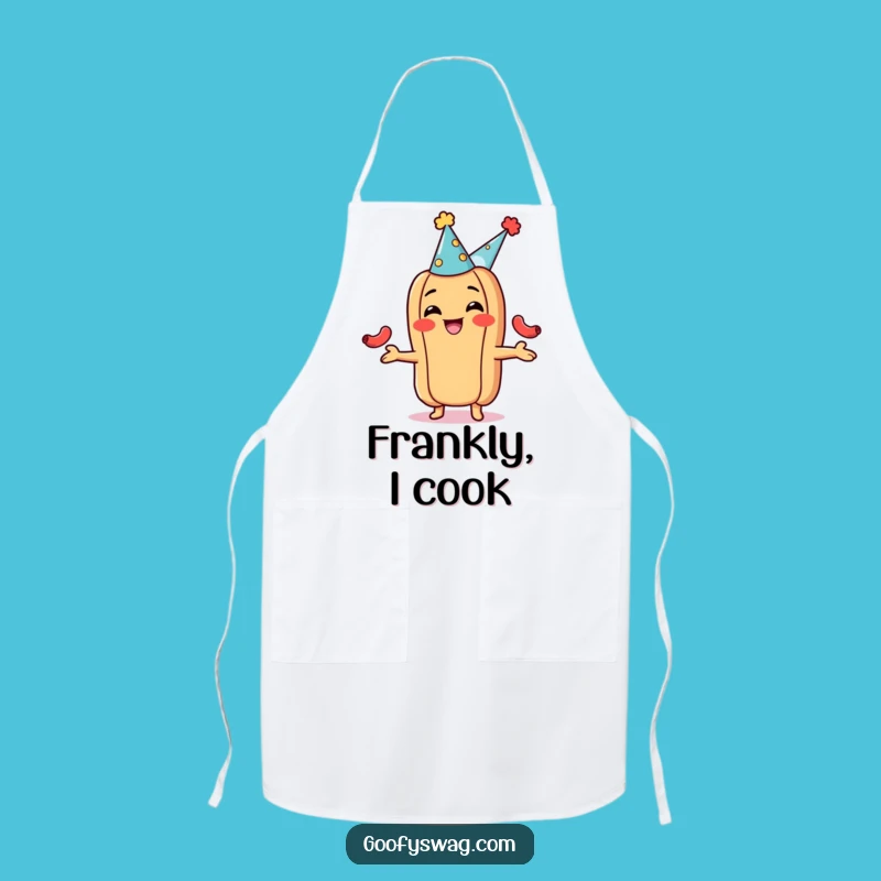 Funny Hot Dog Juggling Apron - Cook with Party Vibes!