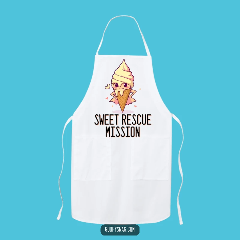 Funny Melting Ice Cream Apron: Cook with Heroic Sweetness!
