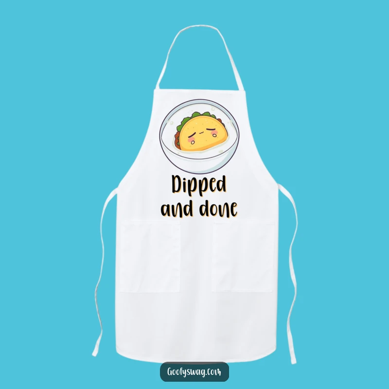 Funny Sleepy Taco Apron: Cook with Calm, Humorous Kitchenware