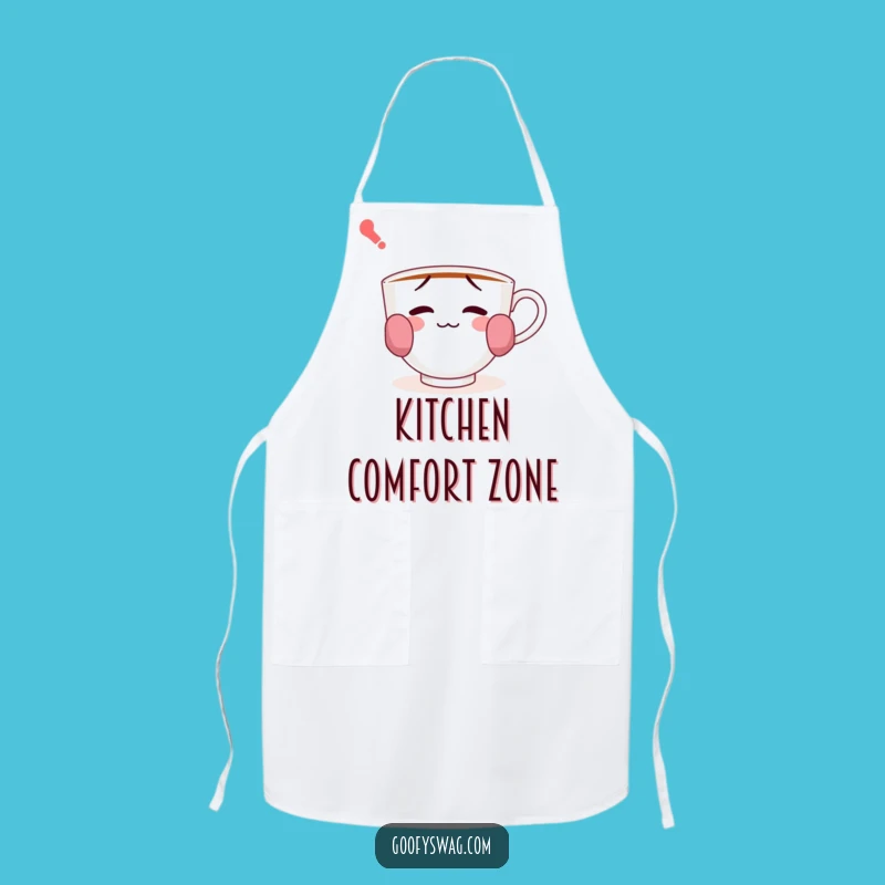 Funny Confused Teacup Apron - Cook with Charm and Playfulness