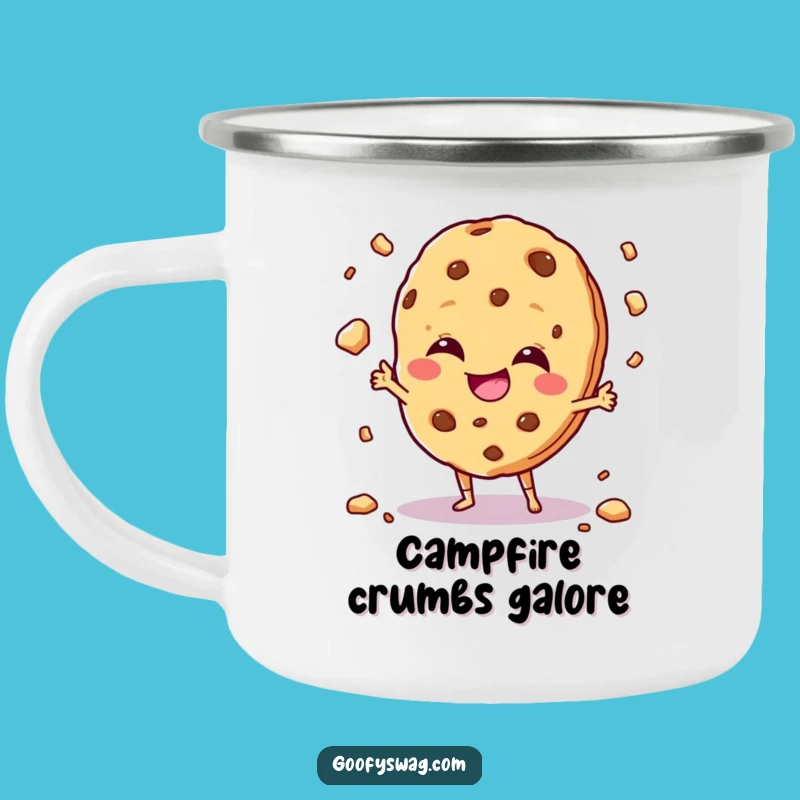 Funny Giggling Cookie Camping Mug: Treats and Trails with Humor
