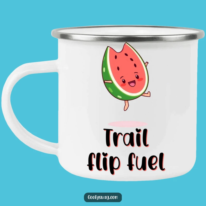 Funny Watermelon Backflip Camping Mug - Hydrate with Happiness!