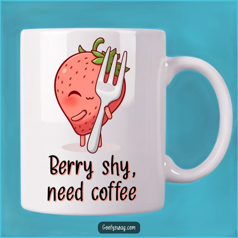 Funny Blushing Strawberry Hiding Mug: A Perfect, Hilarious Gift for Fruit Lovers