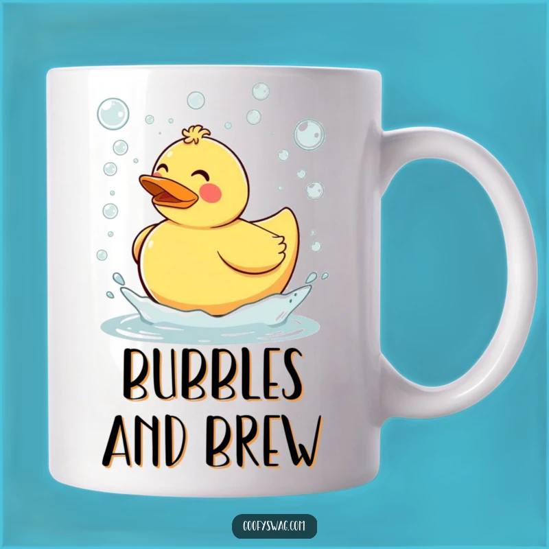 Funny Rubber Duck Mug: Clumsy Chaos Gift for Bath Time Lovers