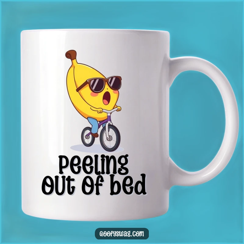 Funny Surprised Banana Unicycle Sunglasses Mug - The Perfect Quirky Gift