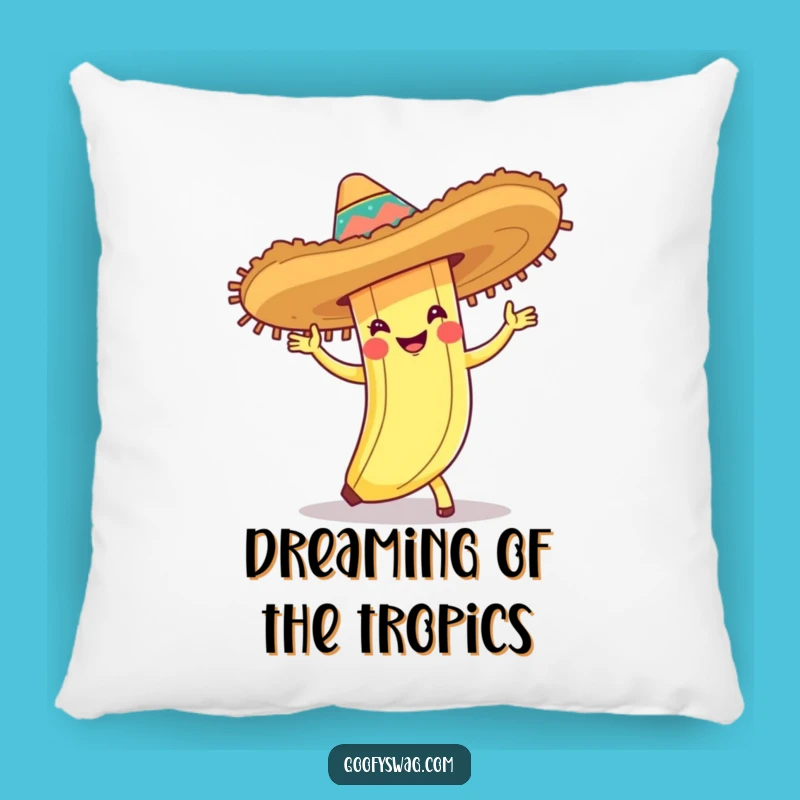Funny Banana Peel Cha-Cha Pillow - Fiesta Decor, Hilarious Gift