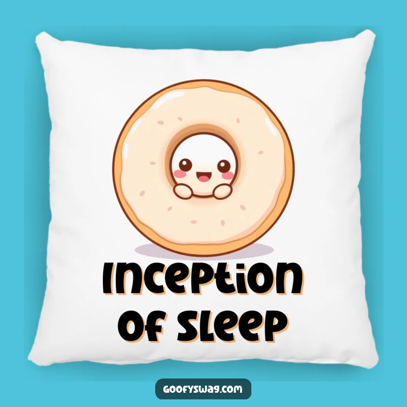 Funny Doughnut Peek Pillow: Cozy and Hilarious Decorative Accent for Any Room!