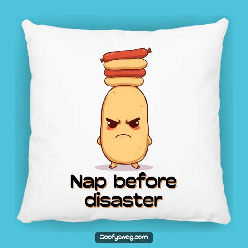 Funny Grumpy Potato Pillow - Cozy Comfort with a Comedic Twist
