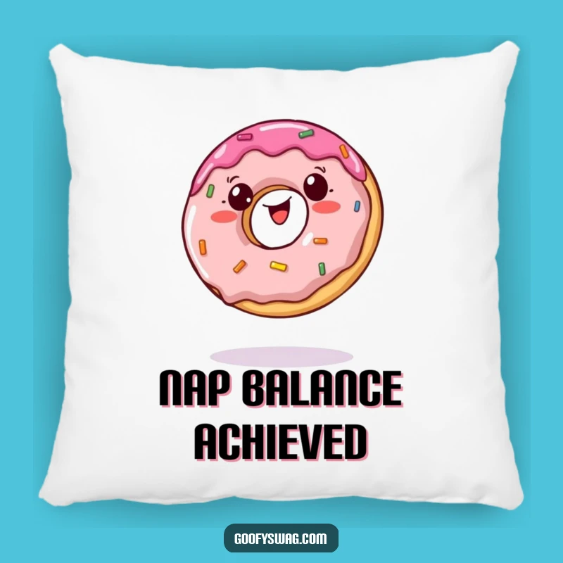 Funny Jelly Doughnut Pillow: Cozy Up with Wobbly Balance Design