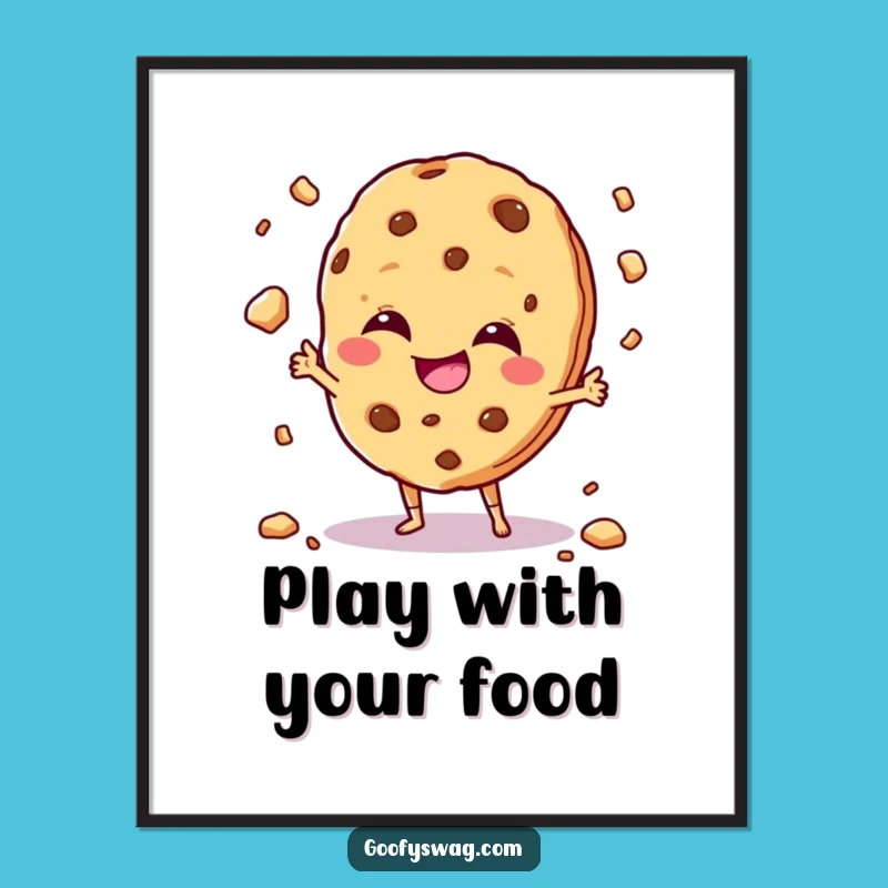 Funny Giggling Cookie Digital Print: Instant Sweet Art