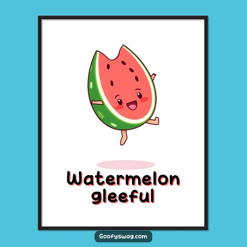 Funny Watermelon Backflip Digital Print - Instant Joyful Decor!