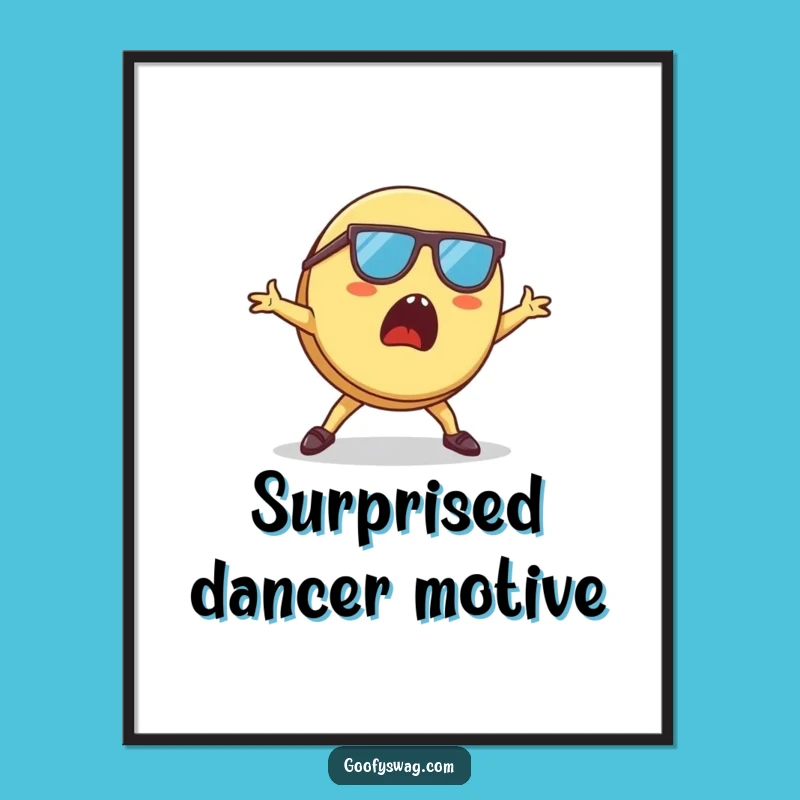 Funny Pancake Breakdancing Digital Art: Instant Cool Breakfast Decor