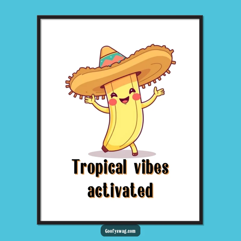 Funny Banana Peel Cha-Cha Digital Art - Instant Fiesta Decor Gift