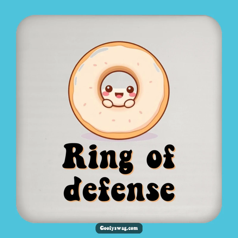 Funny Doughnut Peek Coaster: Hilarious Protection for Your Surfaces!