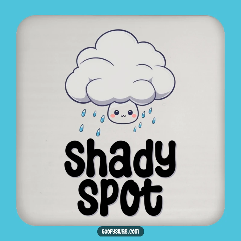 Funny Shy Rain Drop Coaster Set - Cute Table Protection Gift