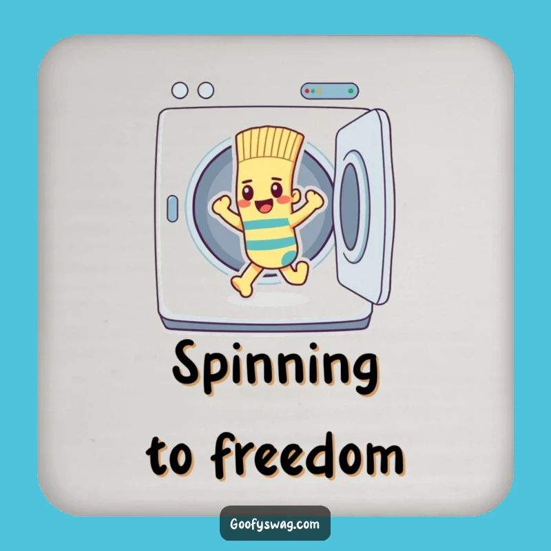 Funny Sock Dryer Escape Coaster Set: Protect Surfaces with Humor