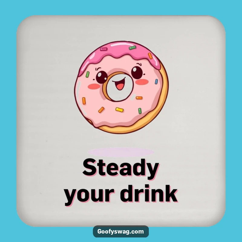 Funny Jelly Doughnut Coasters: Protect Surfaces with Wobbly Balance Design