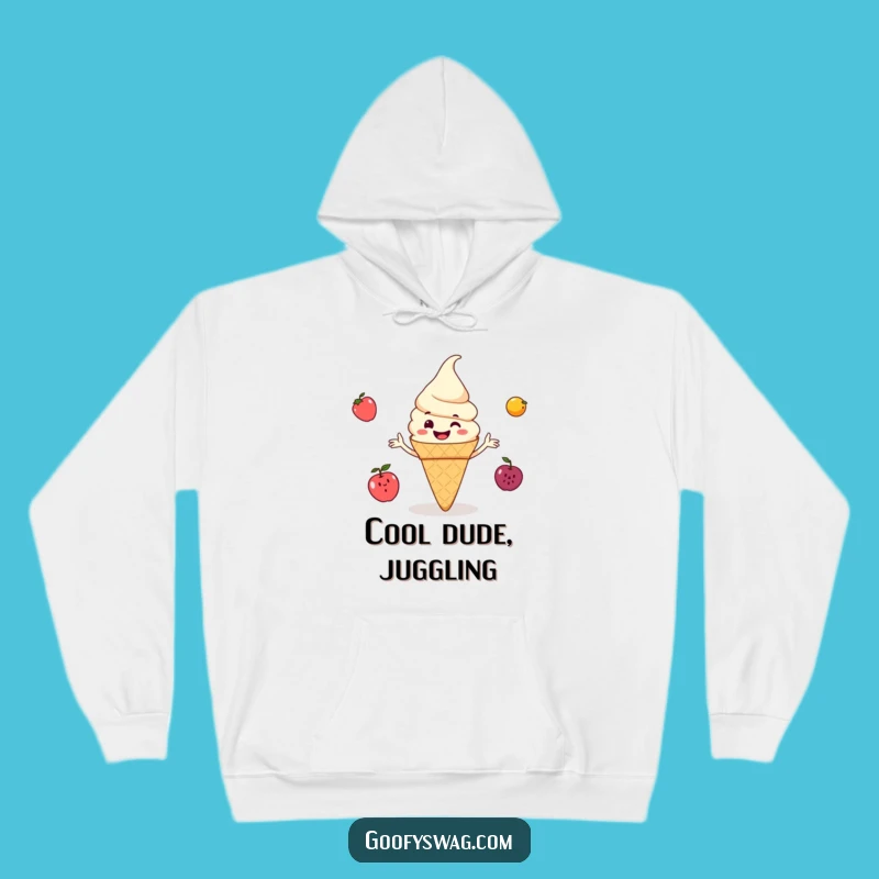 Cozy Funny Ice Cream Cone Hoodie: Warm and Sweet Hilarious Gift