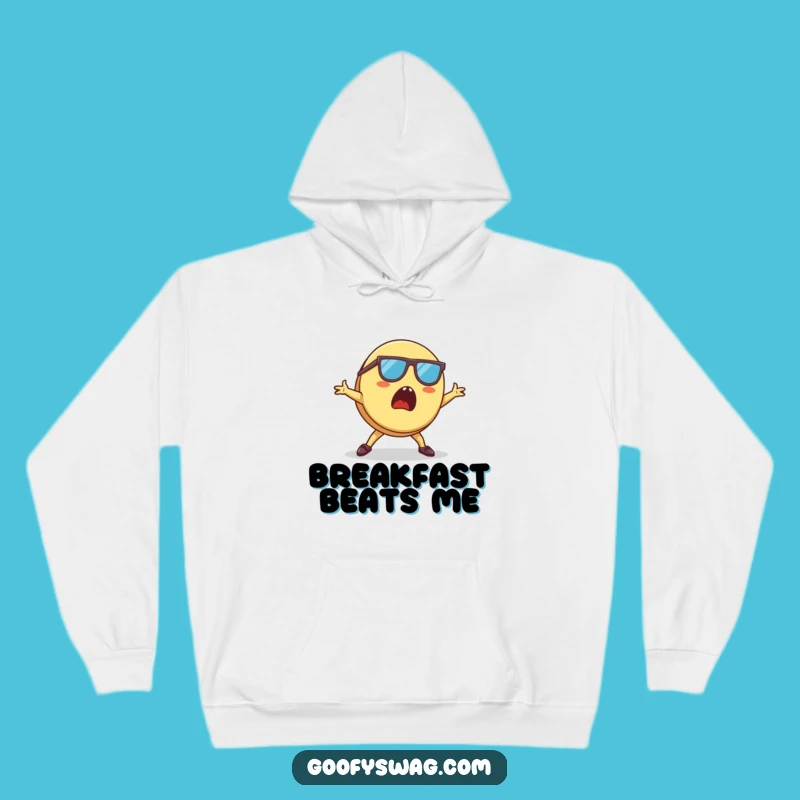 Cozy Funny Pancake Hoodie: Breakdancing Breakfast Style for Laughs