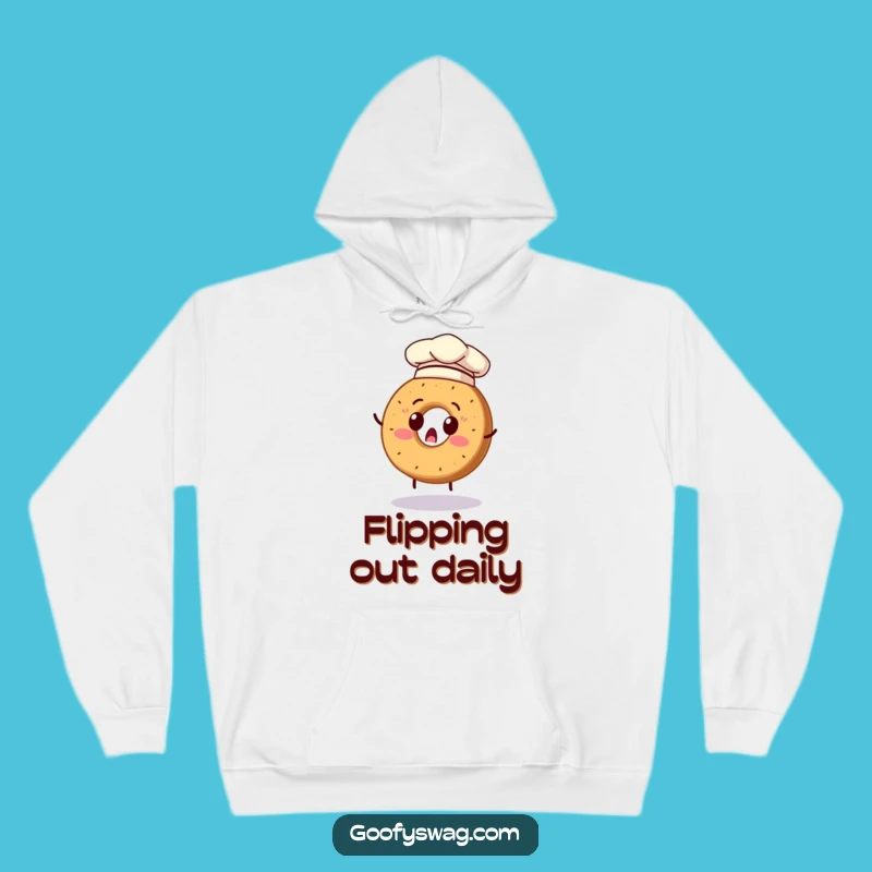Funny Bagel Chef Hoodie: Cozy Up with this Surprised Culinary Mishap Design