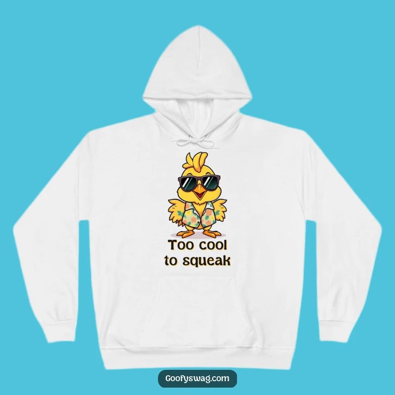 Funny Rubber Chicken Hawaiian Shirt Hoodie - Cheerful Comfort Gift