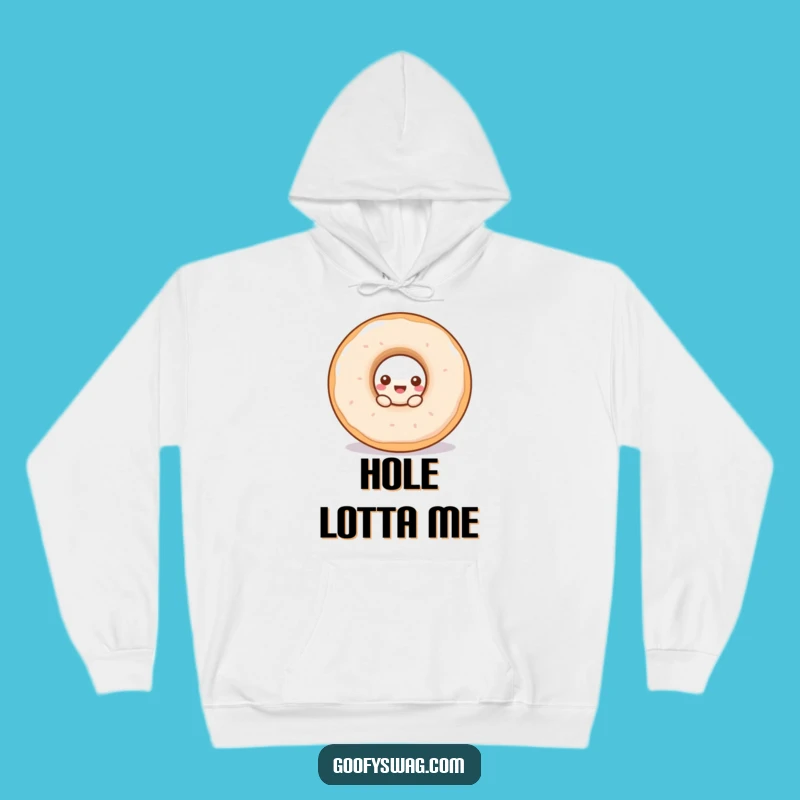Funny Doughnut Peek Hoodie: Cozy and Hilarious Foodie Apparel for Donut Lovers!