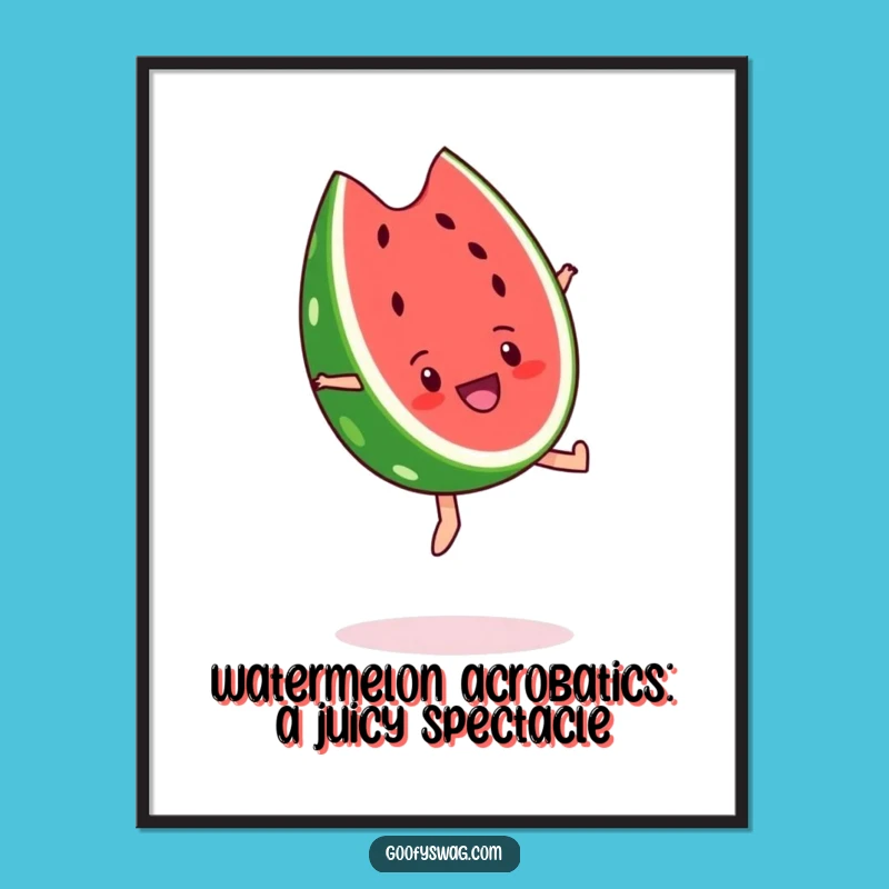 Free Printable Watermelon Backflip Wall Art: Joyful Downloadable Decor for a Summery Vibe