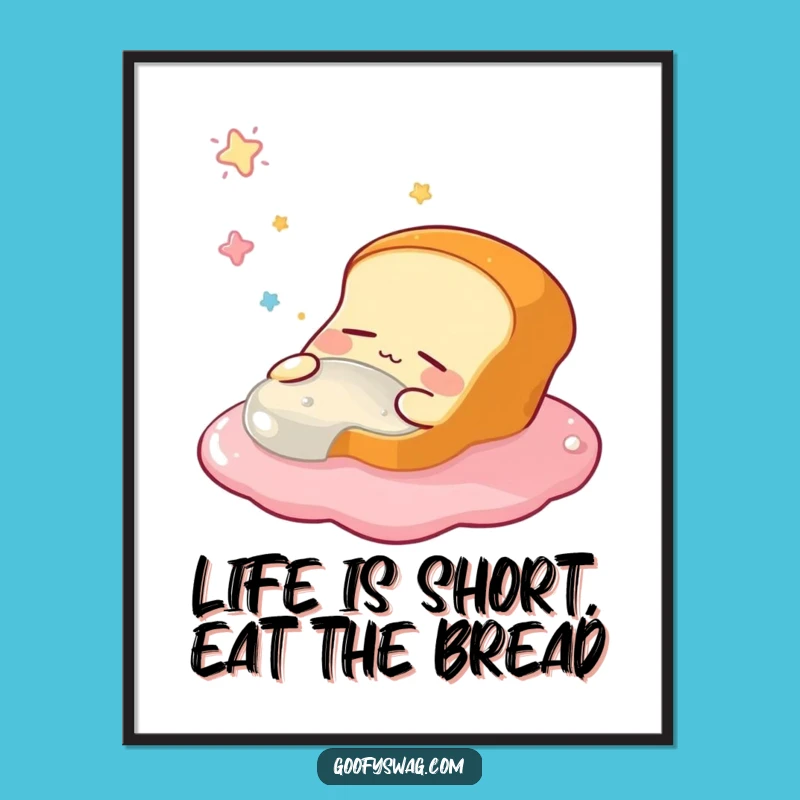 Free Printable Sleepy Bread Wall Art - Funny Downloadable Decor for Kitchens