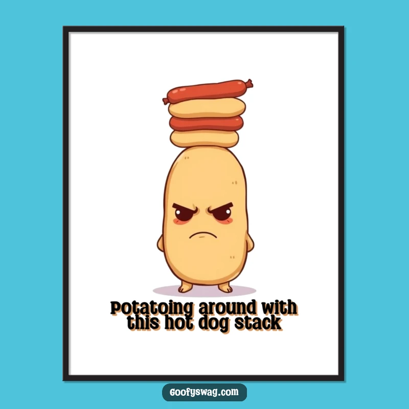 Free Printable Grumpy Potato Wall Art: Funny Downloadable Decor for a Kitchen or Snack Area