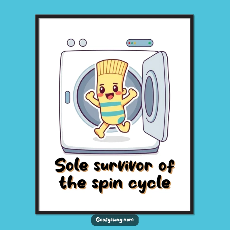 Free Printable Sock Dryer Art: Funny Laundry Room Downloadable Wall Art DIY Gift