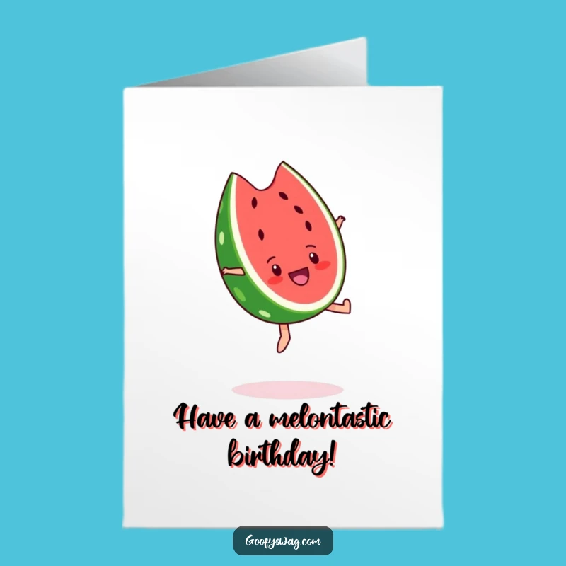 Free Printable Watermelon Backflip Birthday Card: Joyful Downloadable Gift for a Fun Celebration