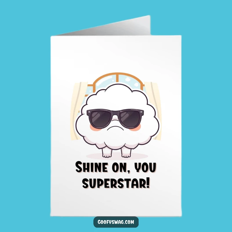 Free Printable Congrats Card: Grumpy Cloud's Mood, Humorous Downloadable Gift