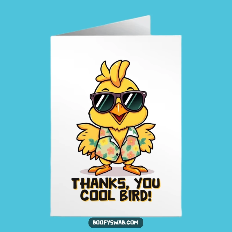 Free Printable Thank You Card: Rubber Chicken Thanks Humorous Downloadable Gift