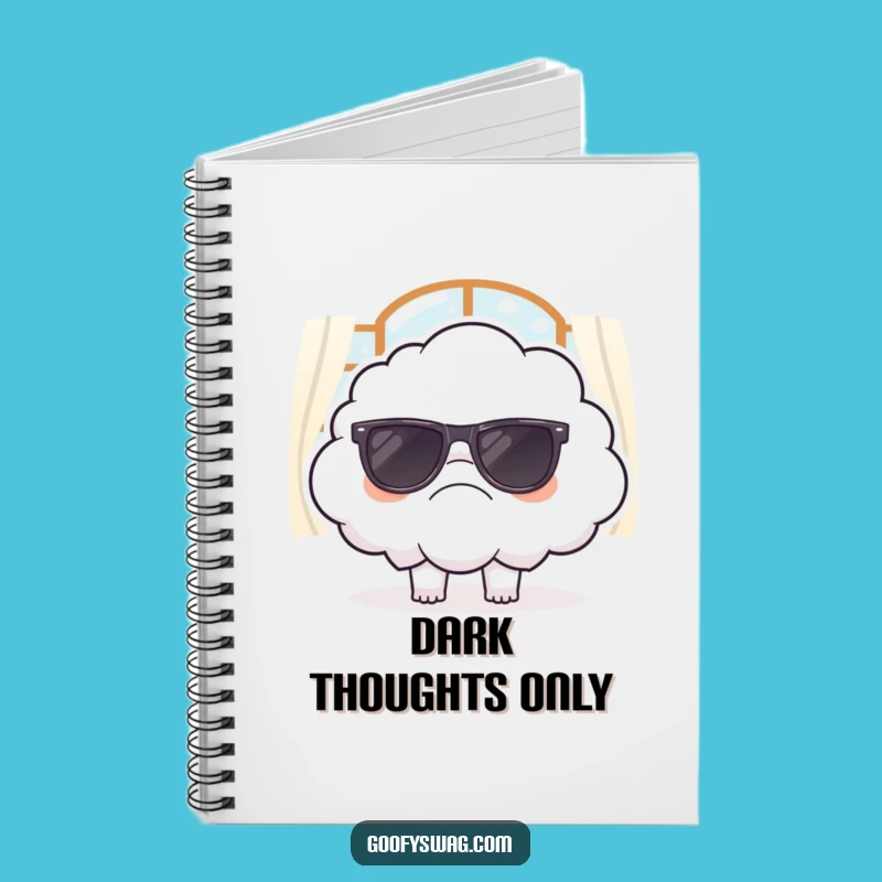 Funny Grumpy Cloud Notebook - Sarcastic Journal, Perfect Mood Gift