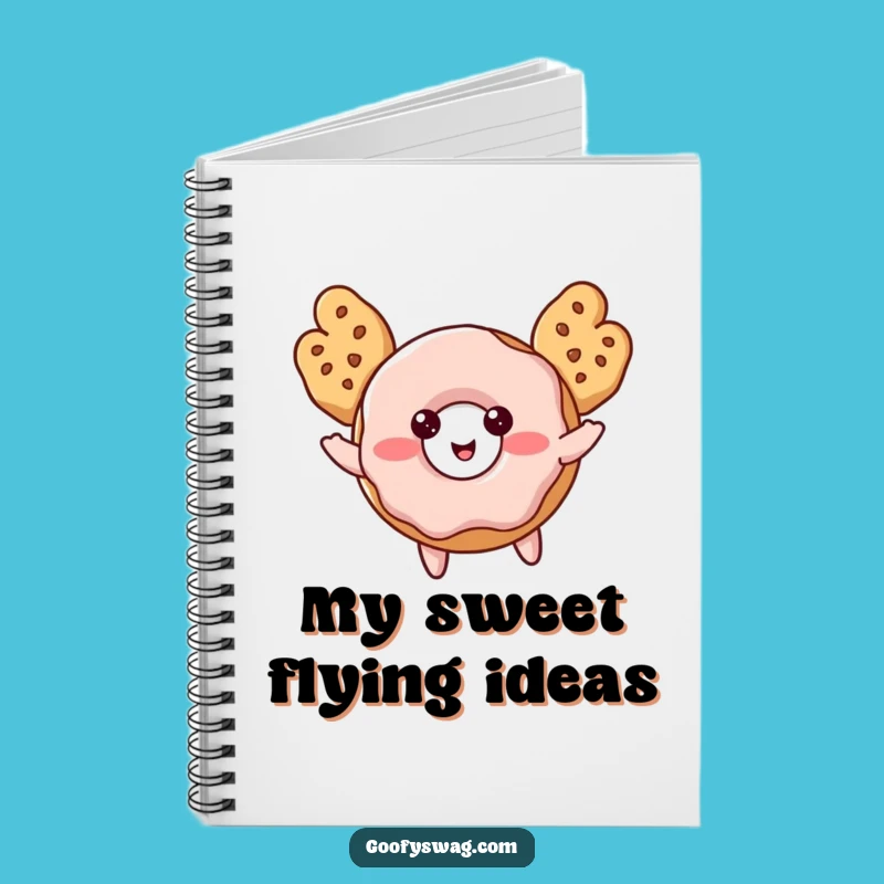 Funny Donut Notebook: Sweet Flying Ideas!