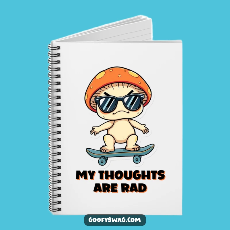 Funny Grumpy Mushroom Notebook: Jot Down Laughs, Funny Gift for Writers
