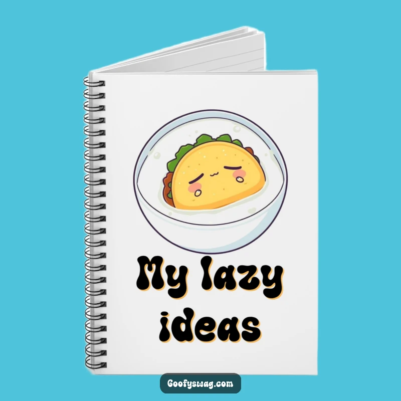 Funny Sleepy Taco Notebook: Jot Down Dreamy Ideas, Humorous Stationery