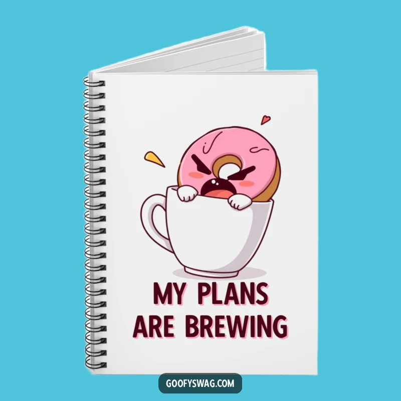 Funny Grumpy Donut Notebook - Jot Down Your Grumbles and Ideas