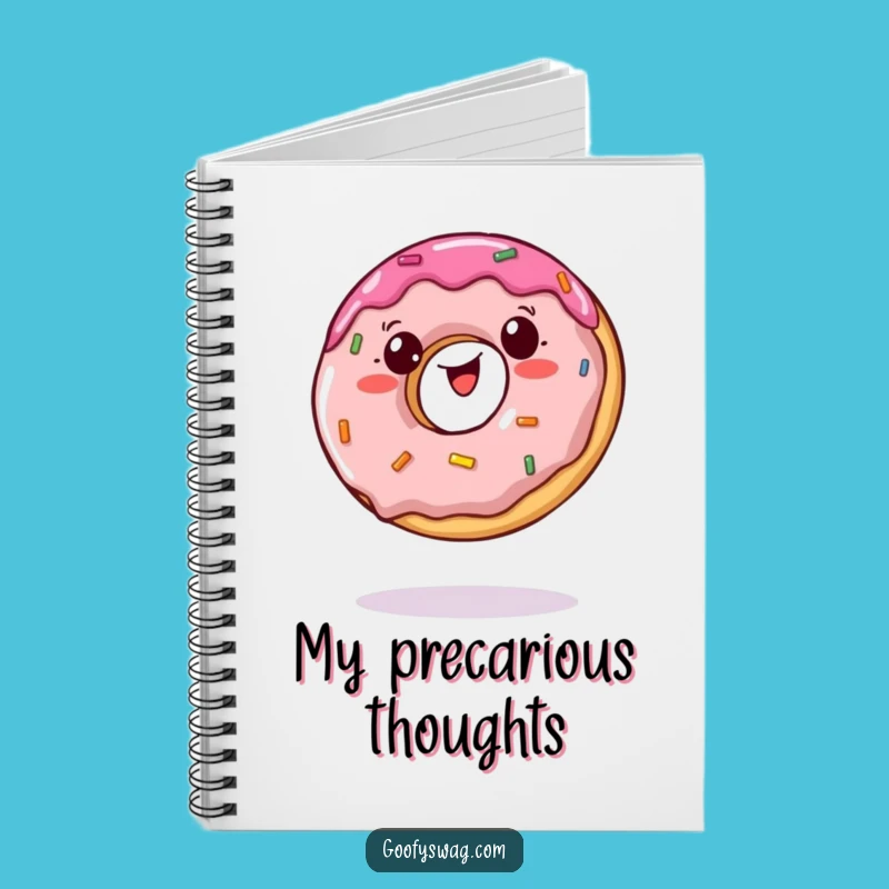 Funny Jelly Doughnut Notebook: Jot Down Ideas with Wobbly Balance Design
