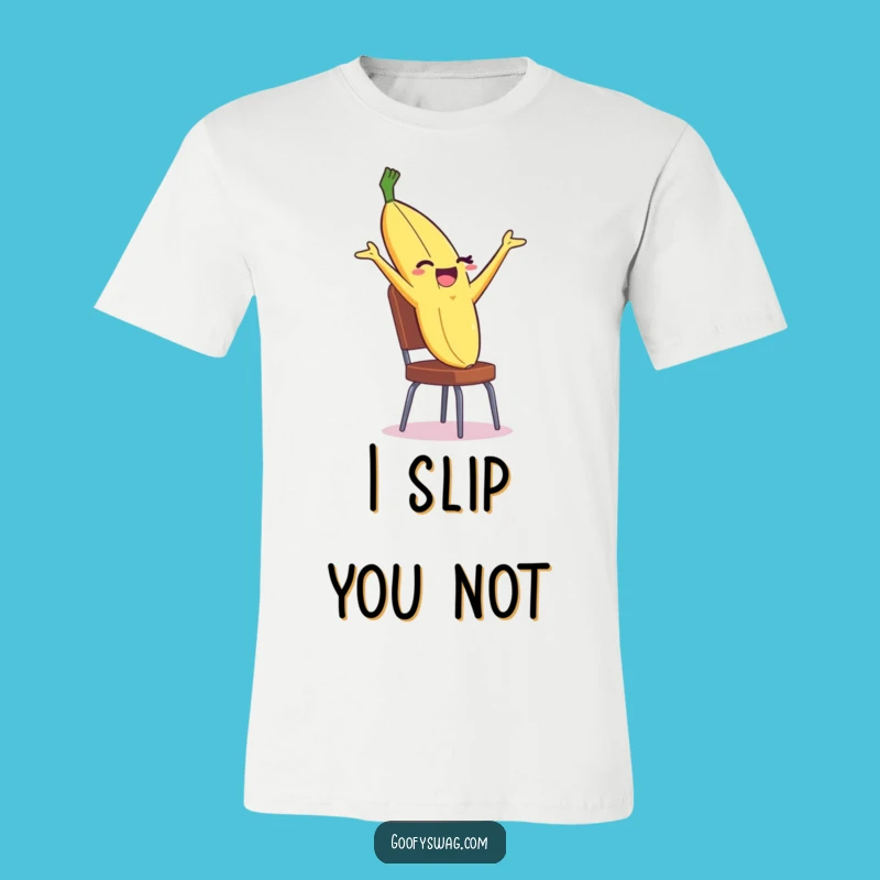 Funny Banana Peel Backflip T-Shirt: Witty Action Apparel