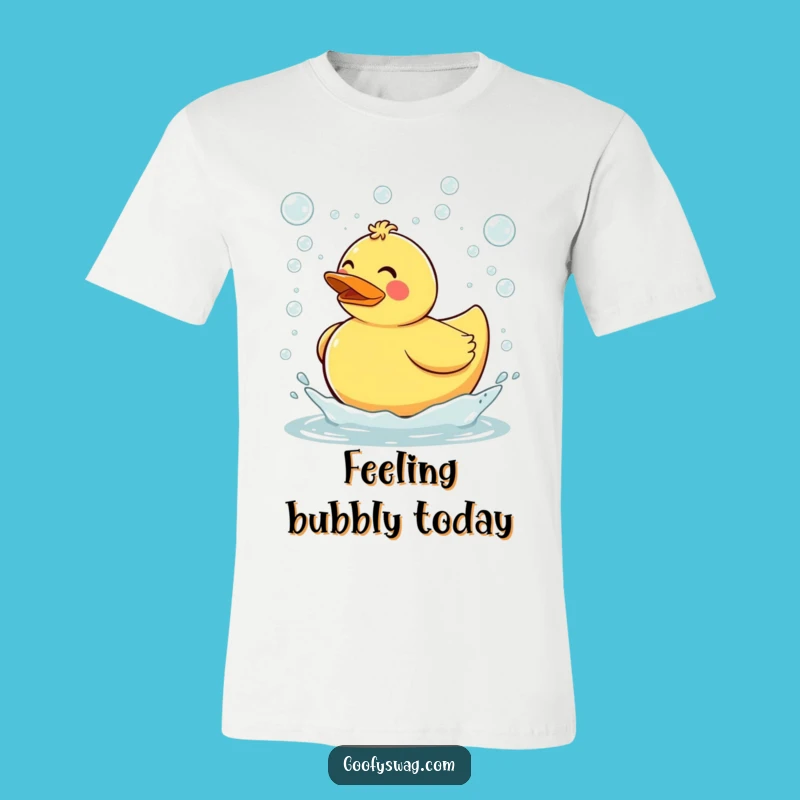 Funny Clumsy Duck T-Shirt: Bubble Fun, Hilarious Gift for All