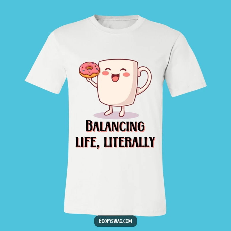 Funny Dancing Coffee Mug T-Shirt: Wear Your Morning Vibe!