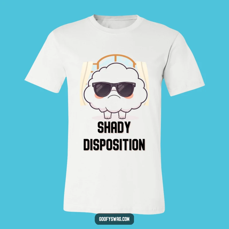 Funny Grumpy Cloud Sunglasses T-Shirt - Sarcastic Mood Tee, Hilarious Gift
