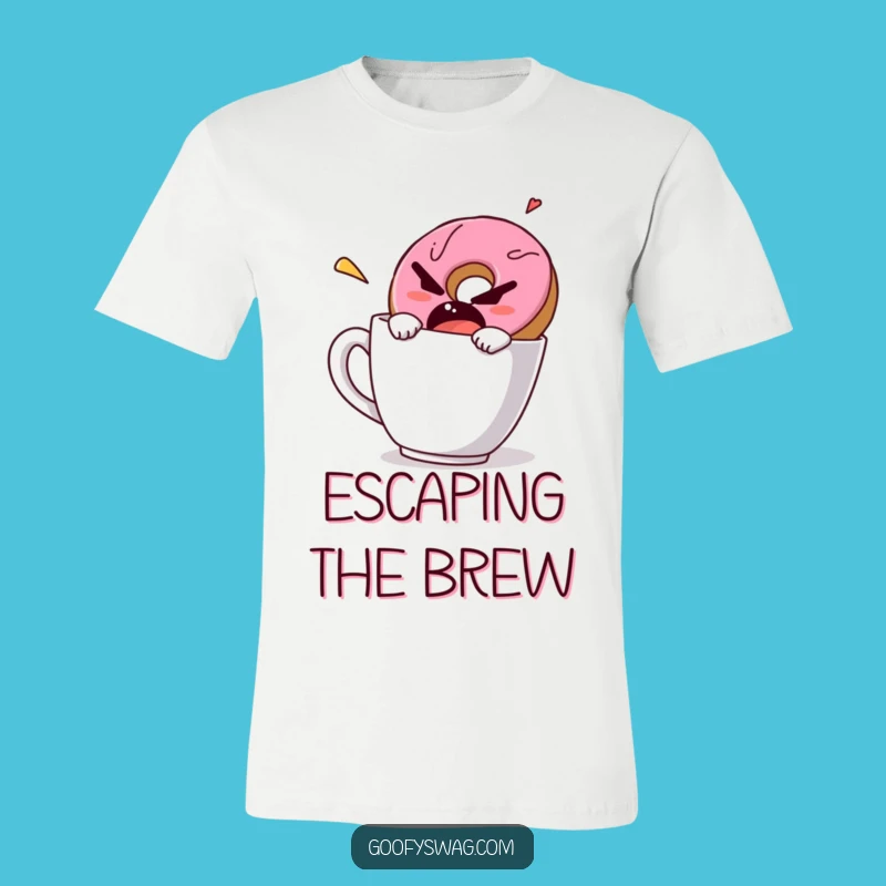 Funny Grumpy Donut T-Shirt - Escape the Ordinary with Humor