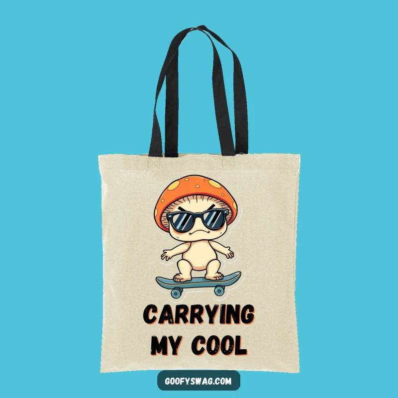 Funny Grumpy Mushroom Tote Bag: Carry Your Laughs with This Cool Bag