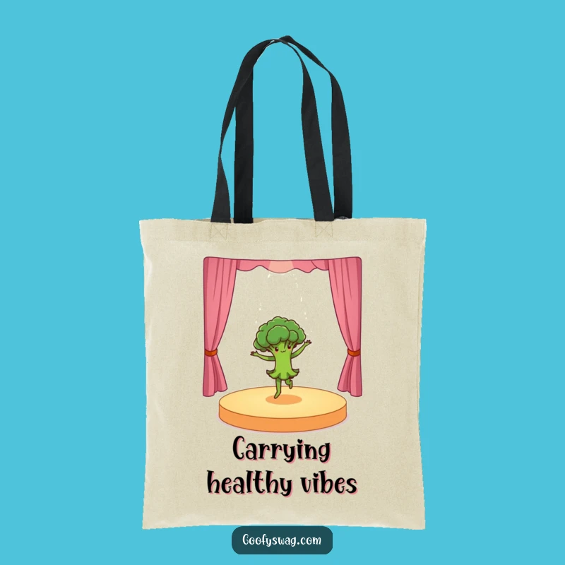 Funny Dancing Broccoli Tote Bag: Carry Your Enthusiasm, Hilarious Gift