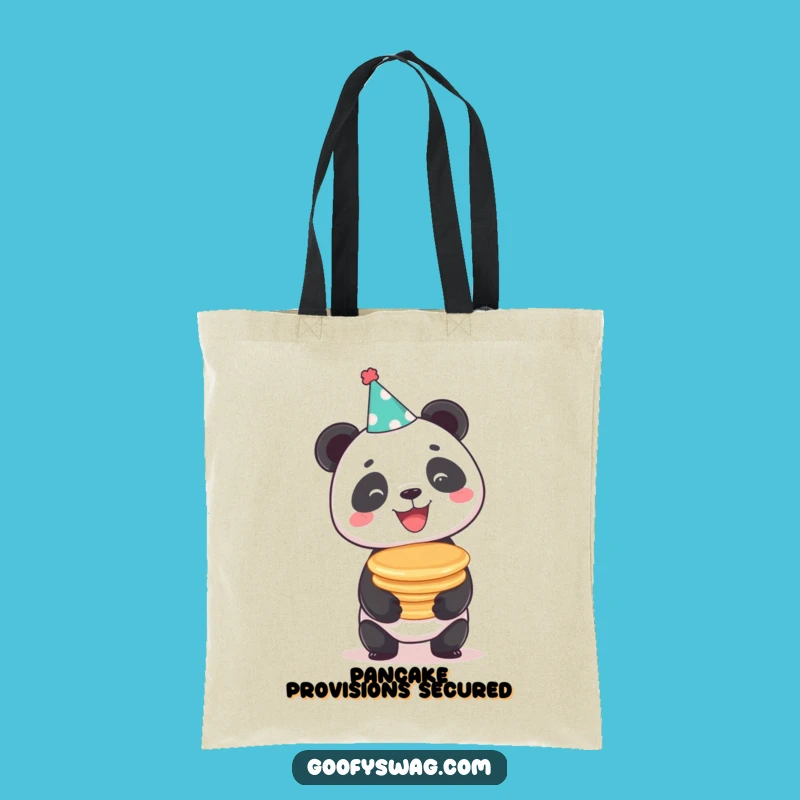 Funny Panda Pancakes Tote Bag: Carry Your Treats & Laughs in Style